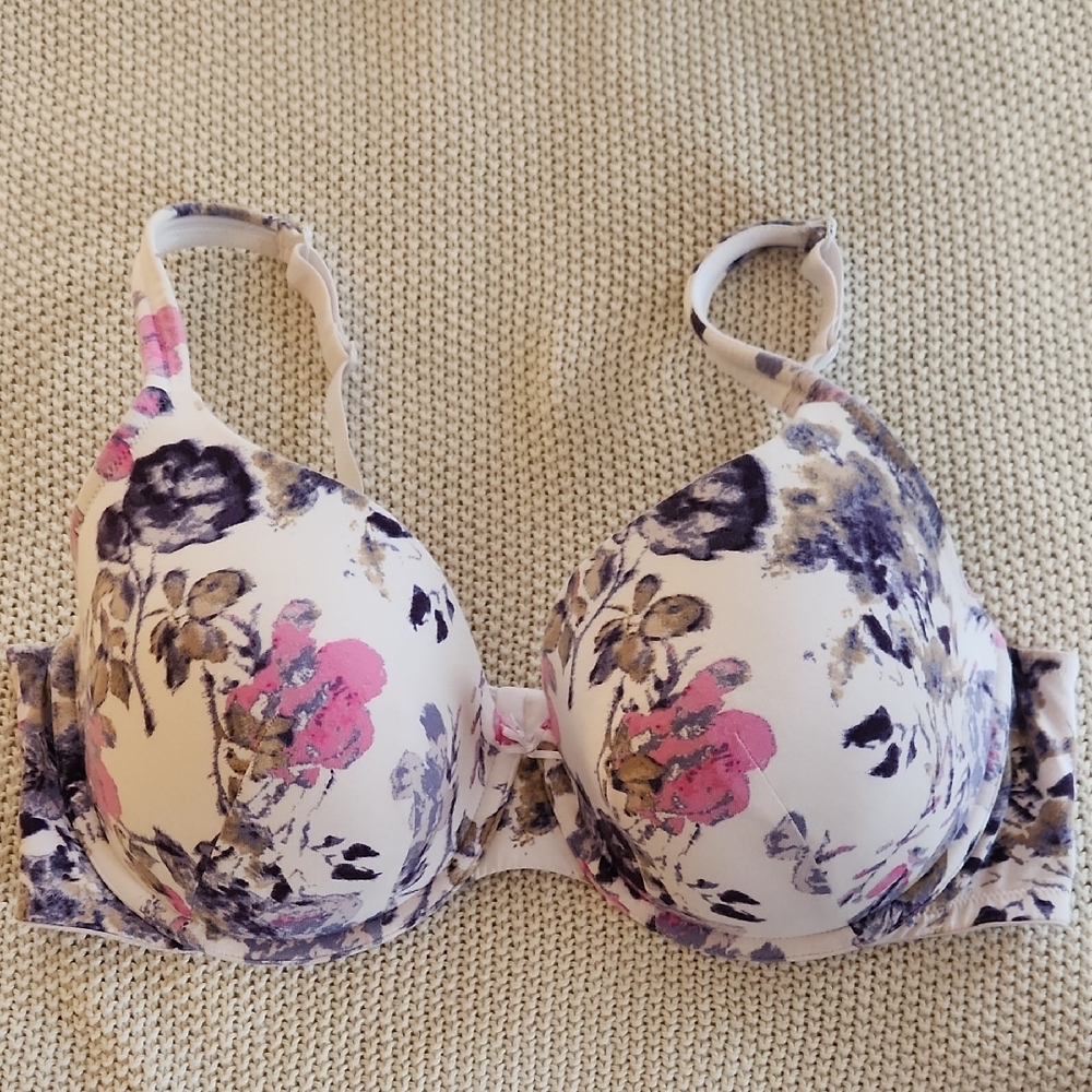 Floral Print Bra